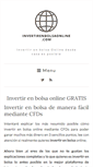 Mobile Screenshot of invertirenbolsaonline.com